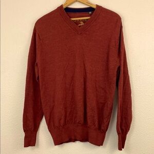 Orvis Merino Wool V Neck Sweater Size M